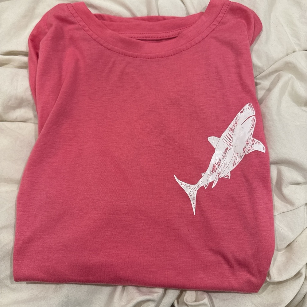 Pink T-Shirt with Shark Design